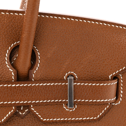 Hermes Natural Barenia Faubourg Birkin 30 Fauve 11 of 12