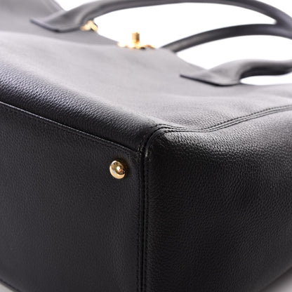 Chanel Calfskin Cerf Executive Shopper Tote Black 6 of 12
