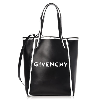Givenchy Calfskin Logo Print Medium Stargate Shopper Tote Black 1 of 9