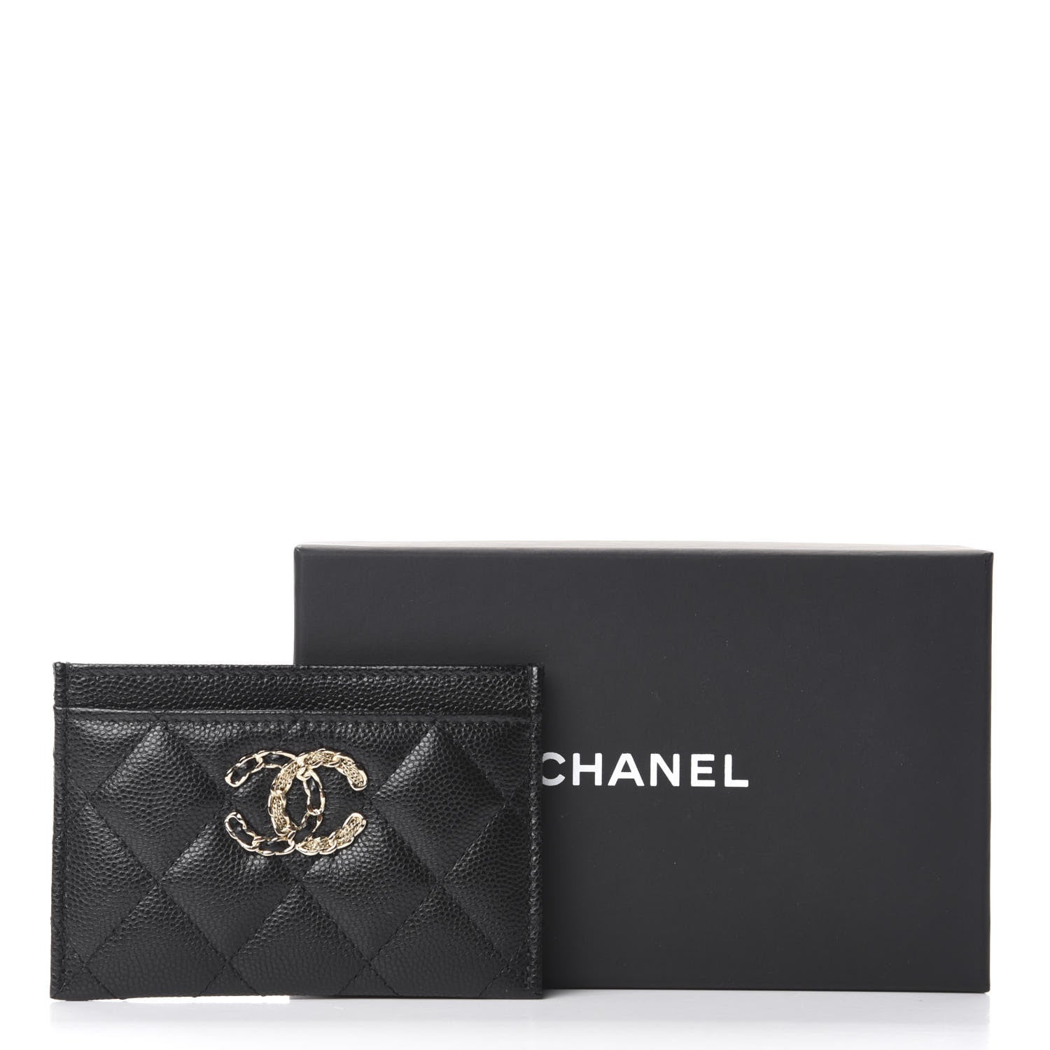 Chanel Caviar Quilted French New Wave Card Holder Black 12 of 12