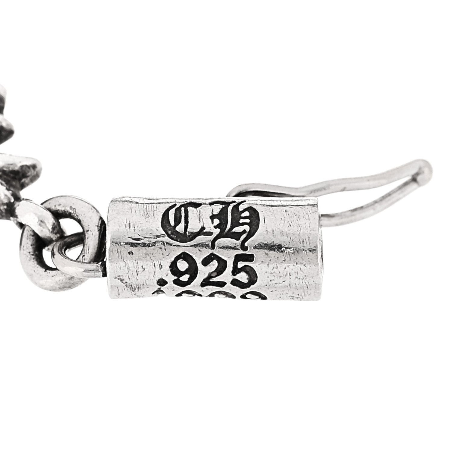 Chrome Hearts Sterling Silver Tiny E CH Plus Bracelet 4 of 4