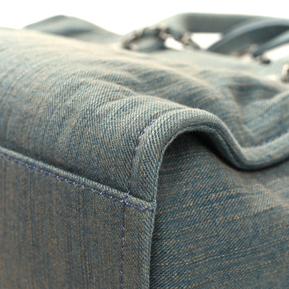 Chanel Denim Small Deauville Tote Light Blue 14 of 15