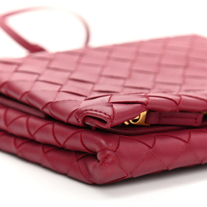 Bottega Veneta Nappa Intrecciato Flap Crossbody Amaranto 12 of 13