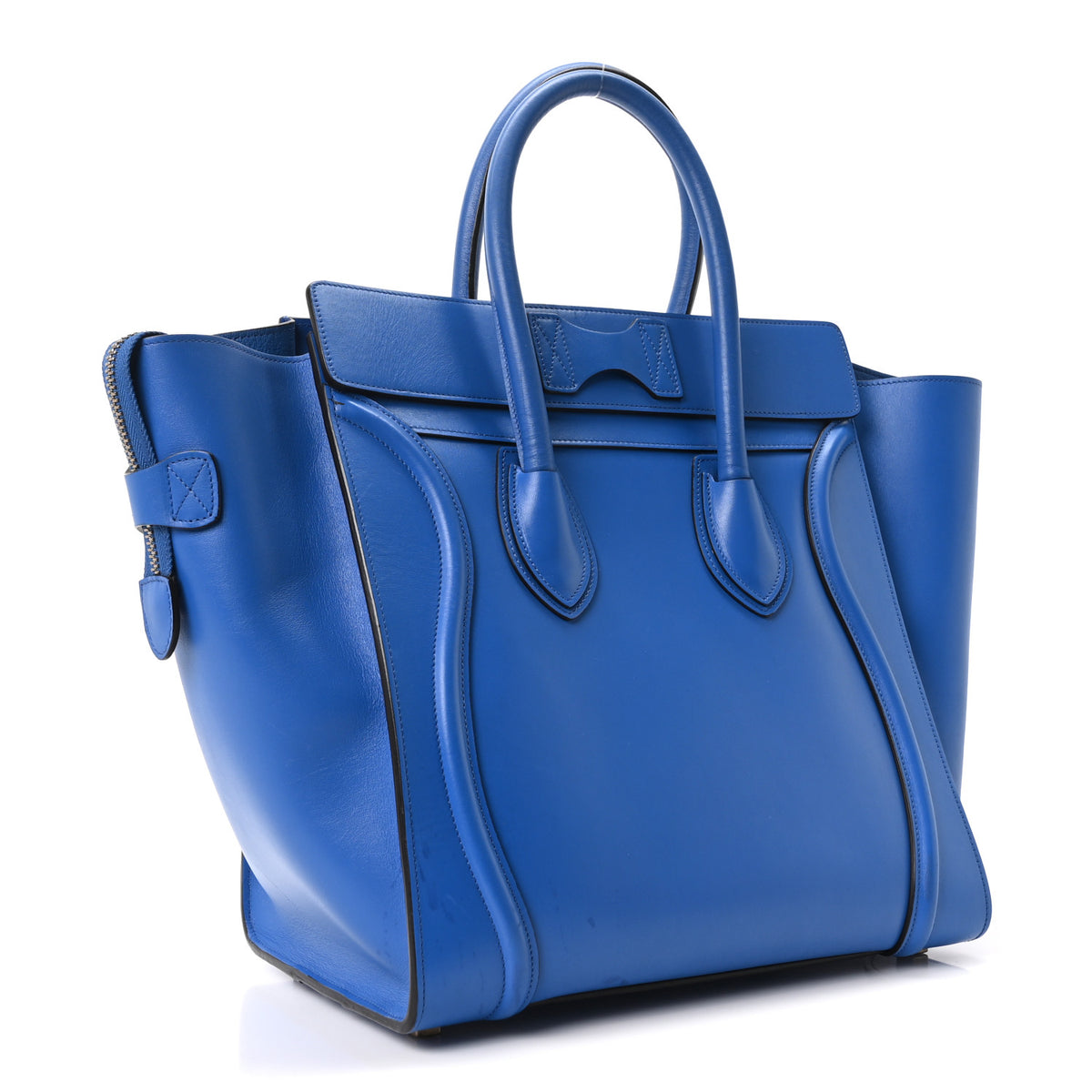 Smooth Calfskin Mini Luggage Electric Blue