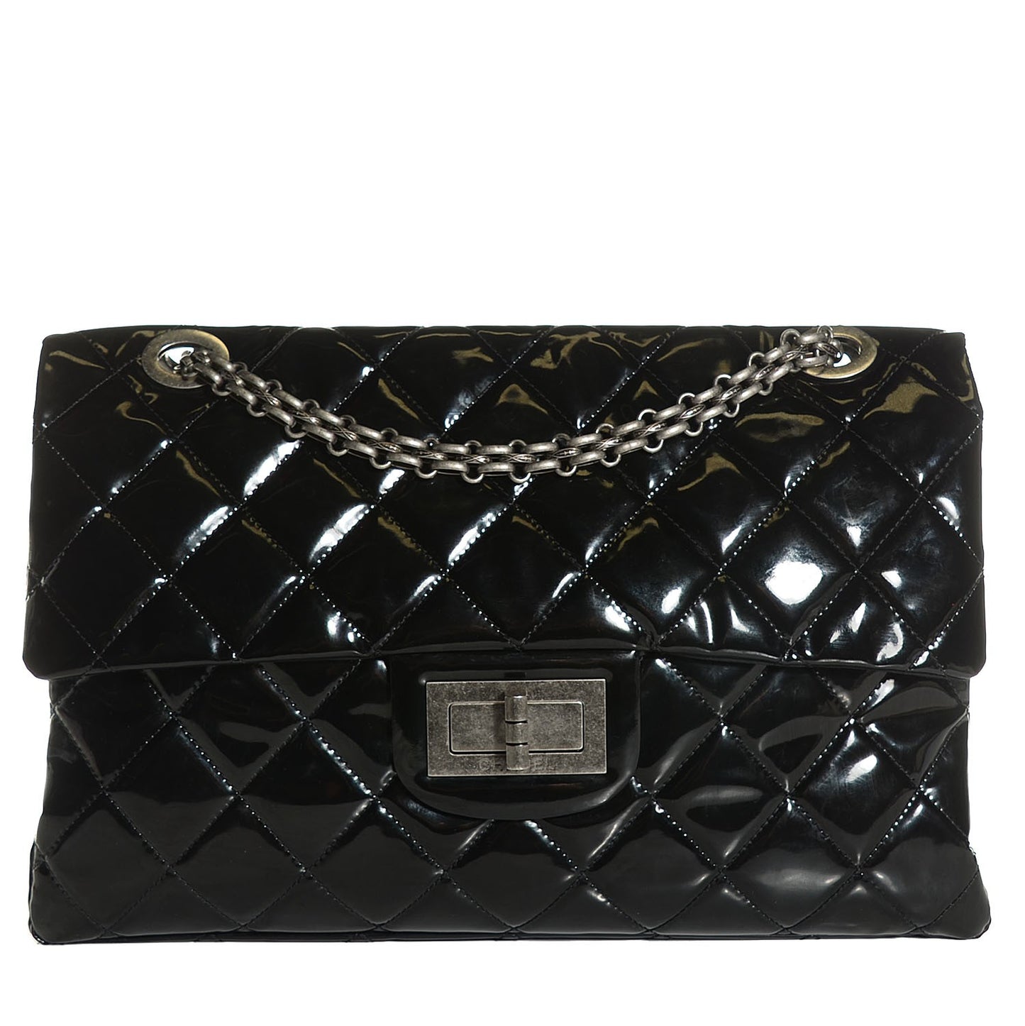 Vinyl Quilted XXL Reissue Flap Black