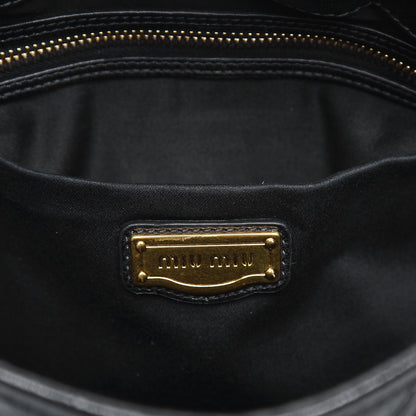 Miu Miu Nappa Matelasse Coffer Hobo Black 7 of 9
