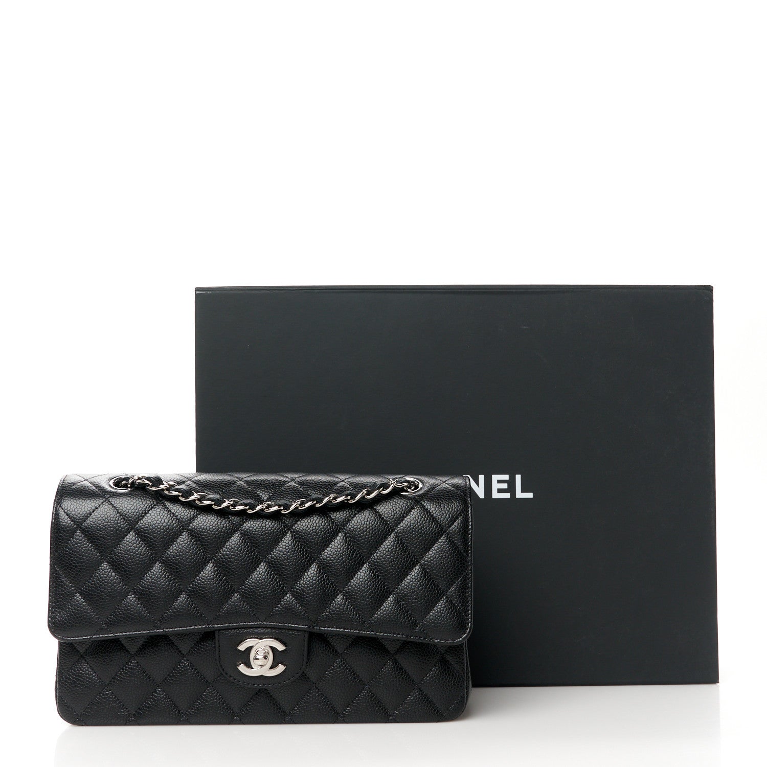 Chanel Caviar Quilted Medium Double Flap Black 12 of 12