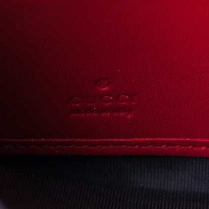 Gucci GG Supreme Monogram Blooms Zip Around Wallet Blue Red 6 of 7