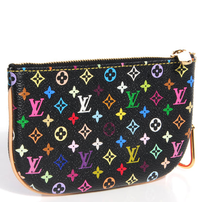 Louis Vuitton Monogram Multicolor Pochette Plate MM Black 3 of 8