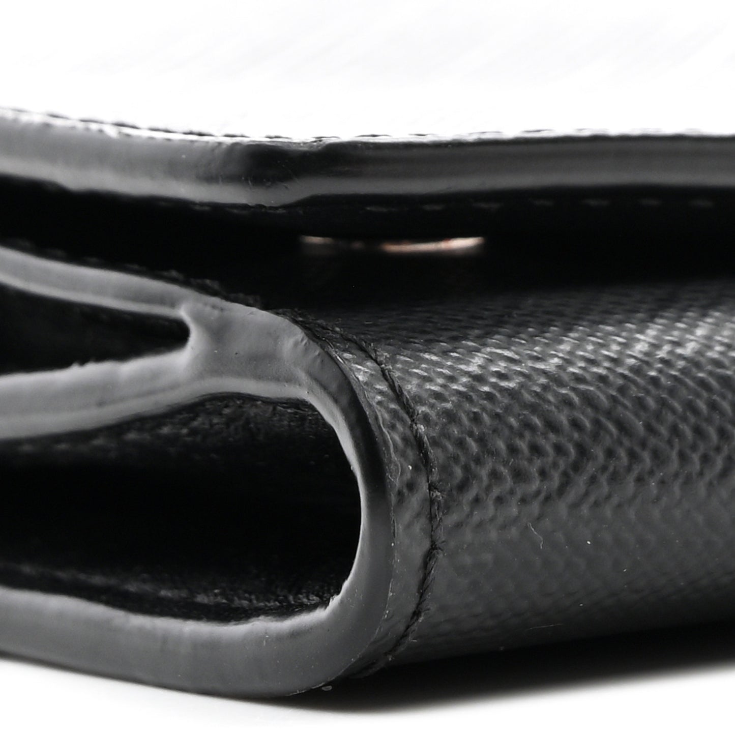 London Check Wallet with Detachable Strap Charcoal