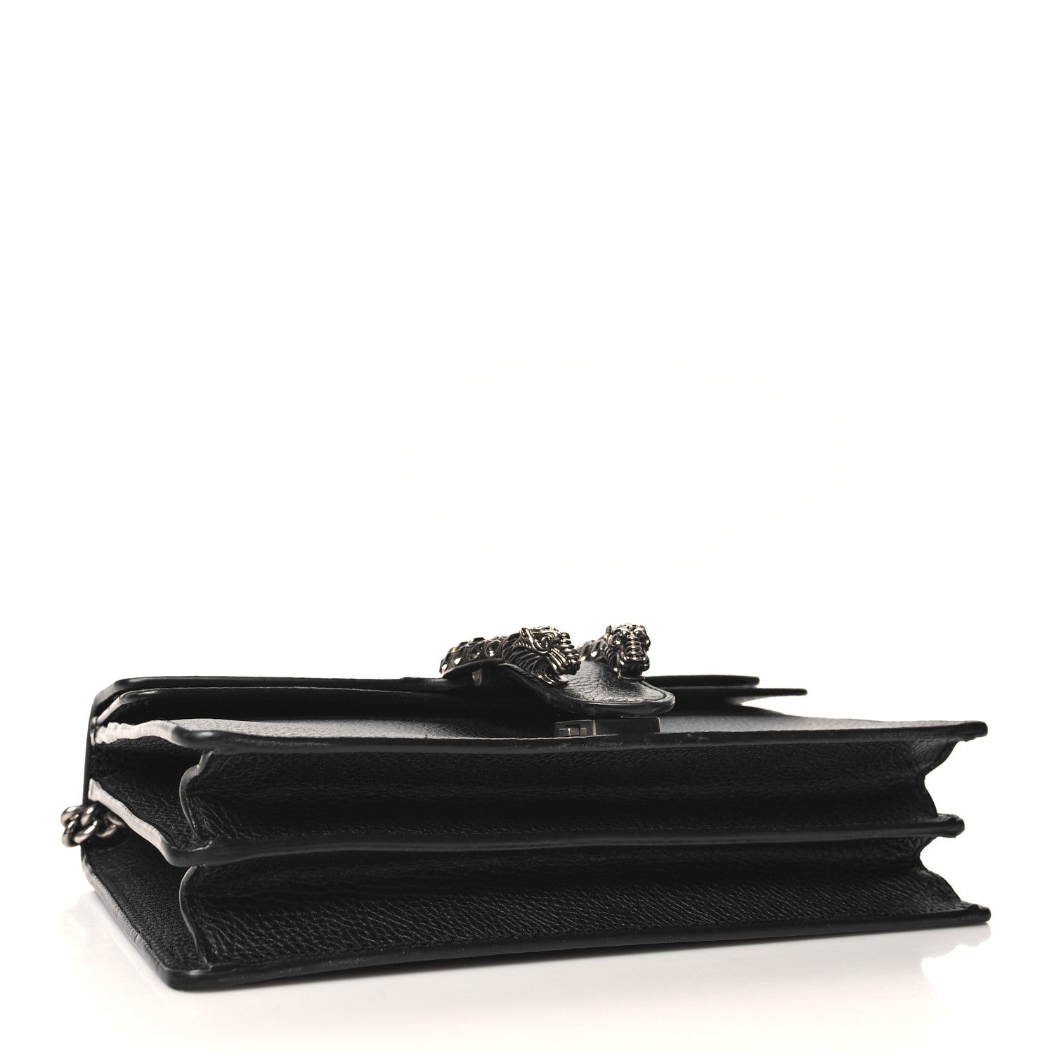 Gucci Pebbled Calfskin Small Dionysus Shoulder Bag Black 4 of 11