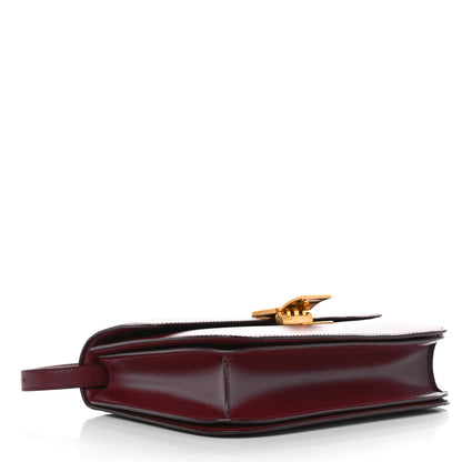 Celine Liege Calfskin Medium Classic Box Flap Bag Burgundy 4 of 15