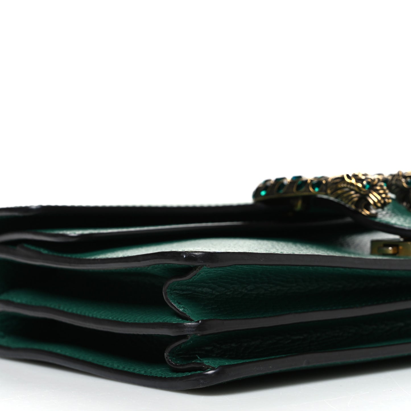 Pebbled Calfskin Small Dionysus Shoulder Bag Emerald