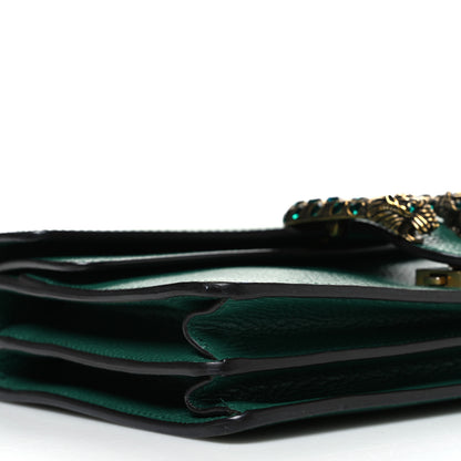 Gucci Pebbled Calfskin Small Dionysus Shoulder Bag Emerald 9 of 12