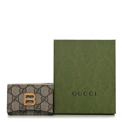 Gucci X BALENCIAGA GG Supreme Monogram Card Case Wallet Beige Ebony 11 of 11