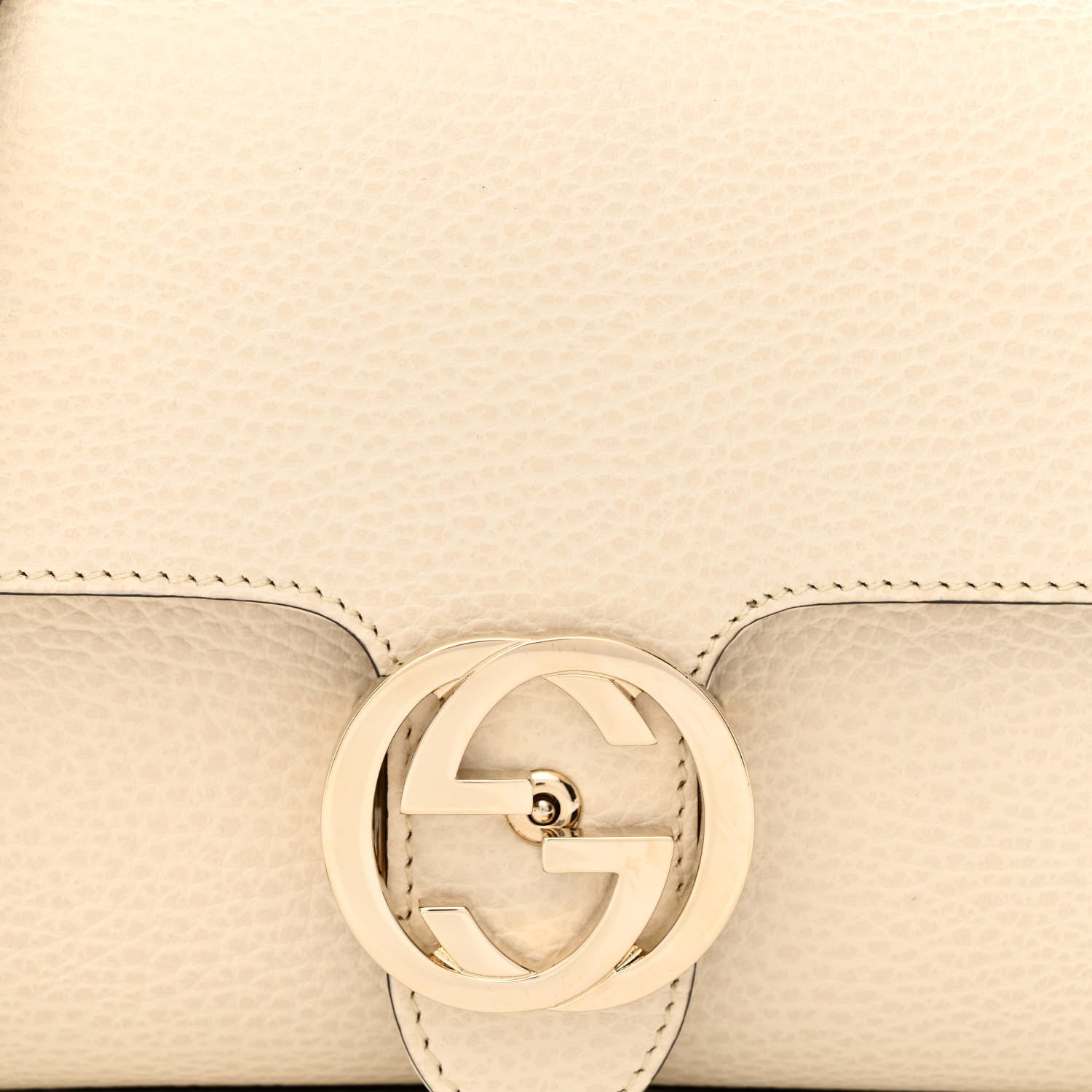 Gucci Dollar Calfskin Interlocking G Crossbody Bag Mystic White 8 of 10