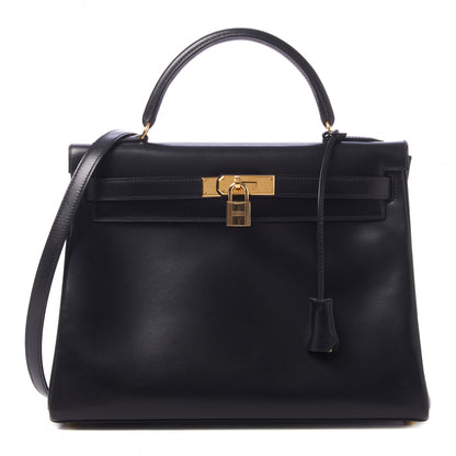 Hermes Box Kelly Retourne 32 Black 1 of 33