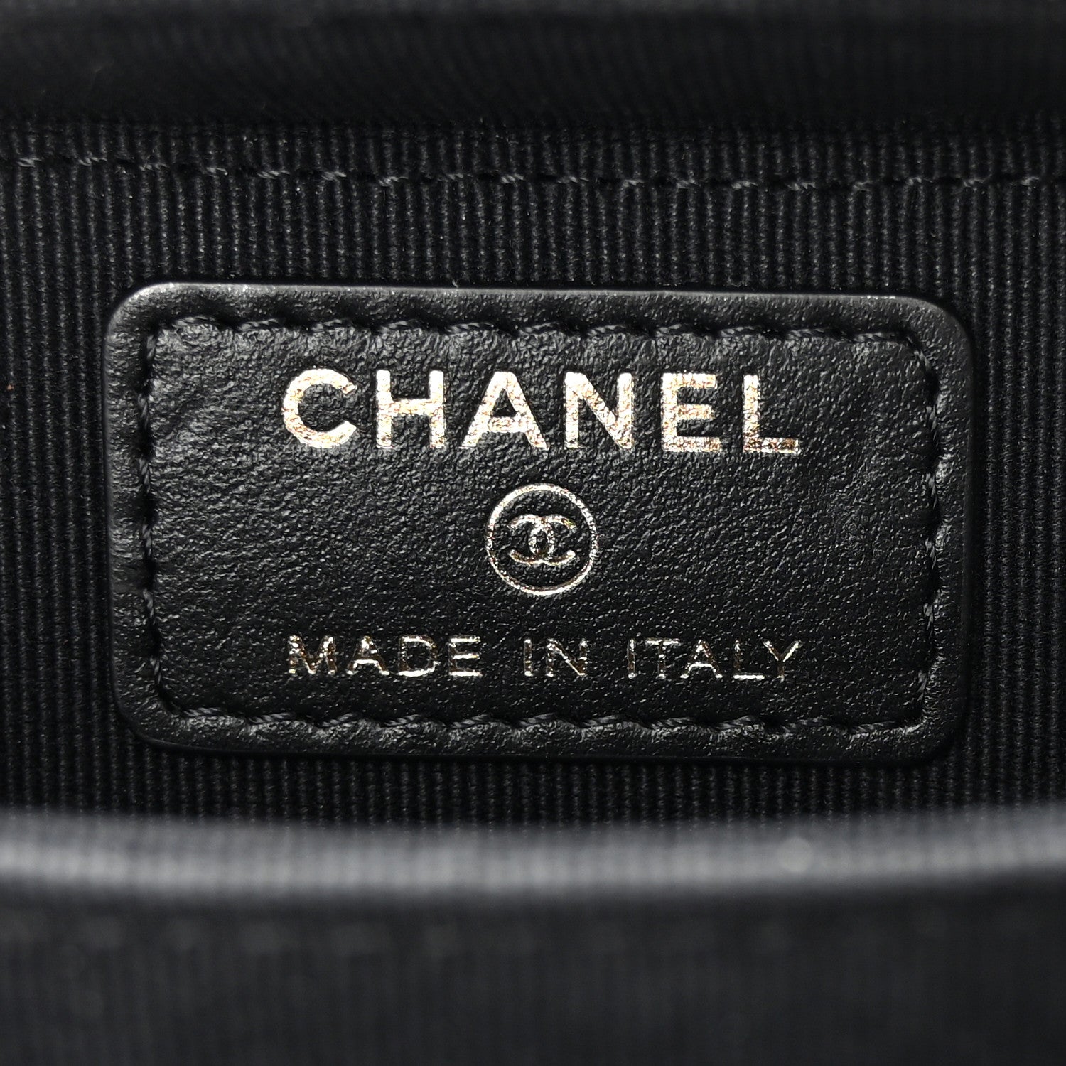 Chanel Lambskin Quilted Mini Lacquered Chain Clutch Black 6 of 10
