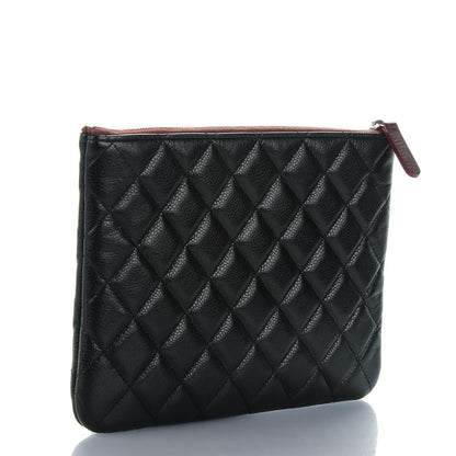 Chanel Caviar Quilted Medium Cosmetic Case Black 3 of 7