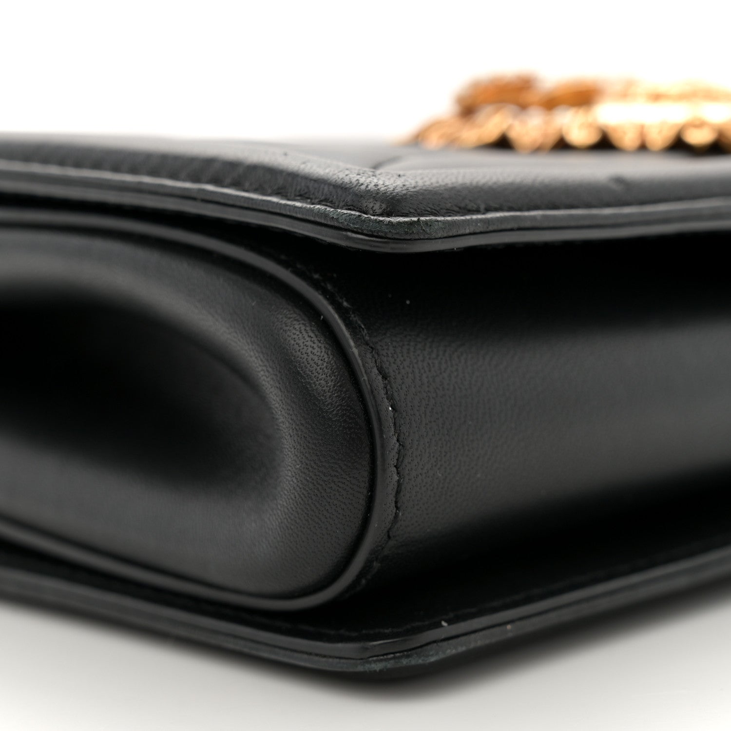 Dolce & Gabbana Calfskin Medium Devotion Crossbody Bag Black 8 of 12