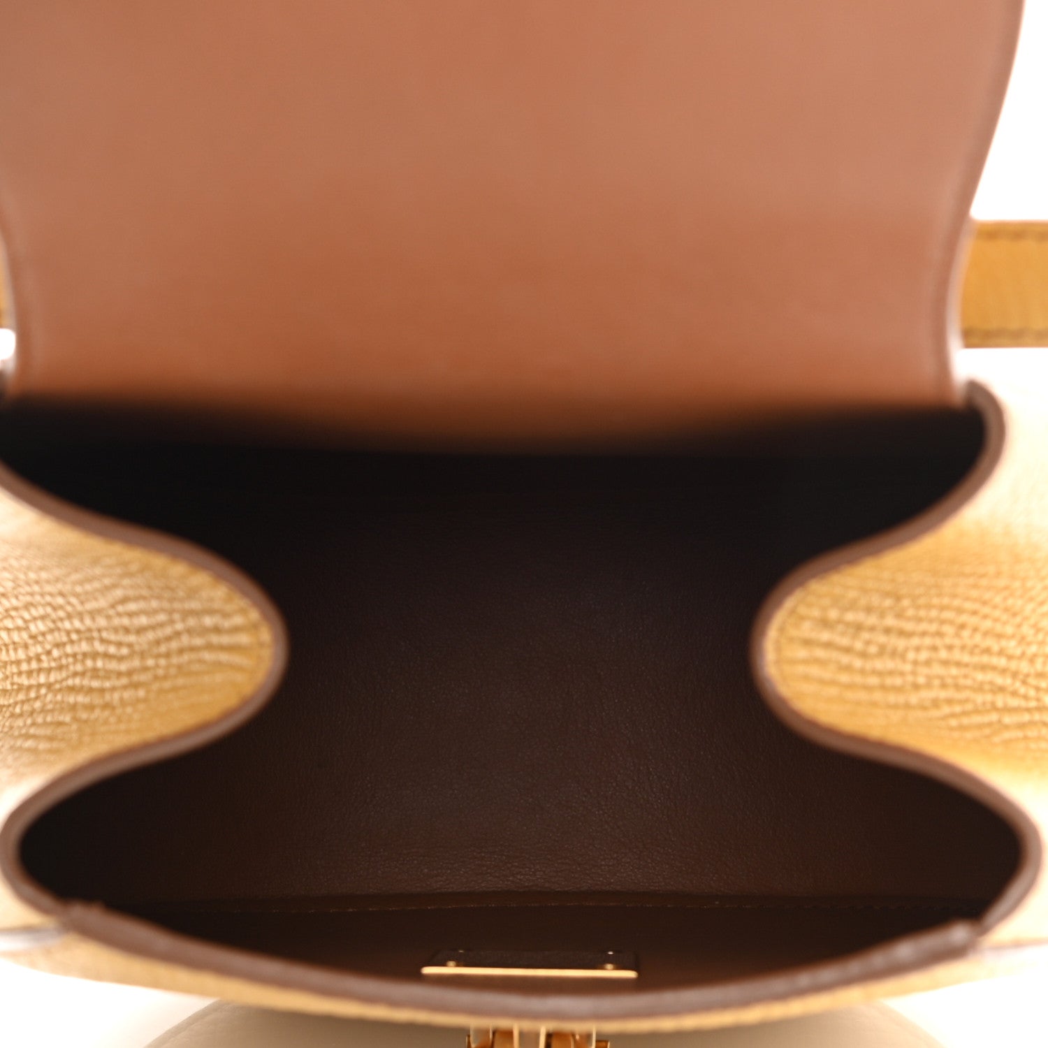 Bottega Veneta Palmellato Calfskin Rounded Belt Bag Butterscotch 9 of 21