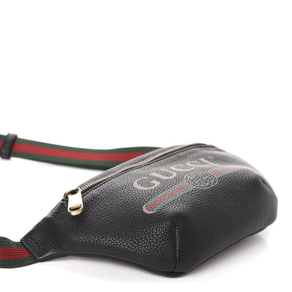 Gucci Grained Calfskin Small Logo Belt Bag Black 4 of 10