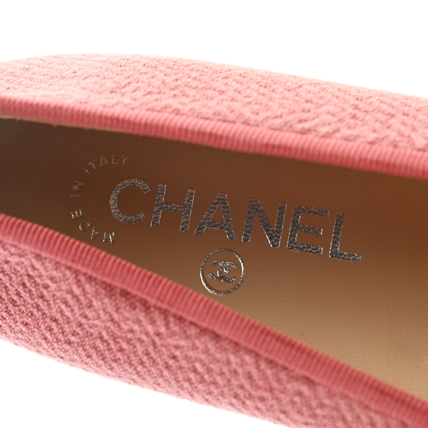 Chanel Fabric Lambskin Cap Toe Ballerina Flats 40 Rouge Borde 7 of 10