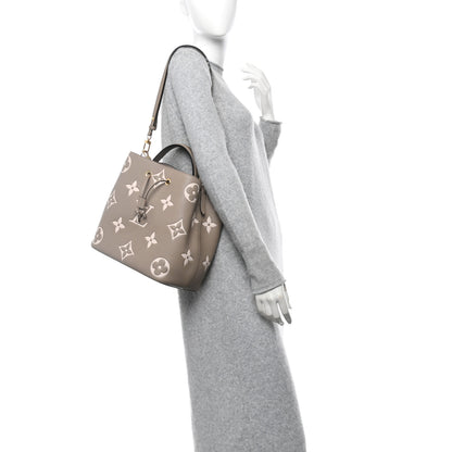 Louis Vuitton Empreinte Monogram Giant Neonoe MM Tourterelle Creme 2 of 10