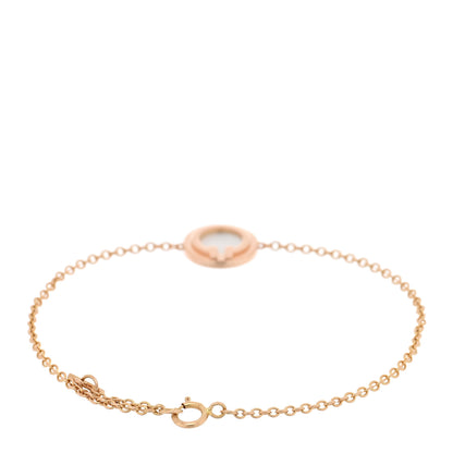 Tiffany 18K Rose Gold Mother of Pearl T Circle Bracelet 2 of 4