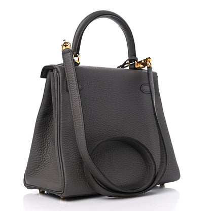Hermes Togo Kelly Retourne 25 Etain 3 of 10