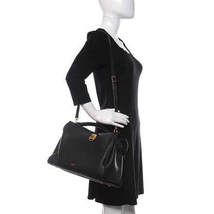 Mulberry Heavy Grain Iris Tote Midnight Black 2 of 9