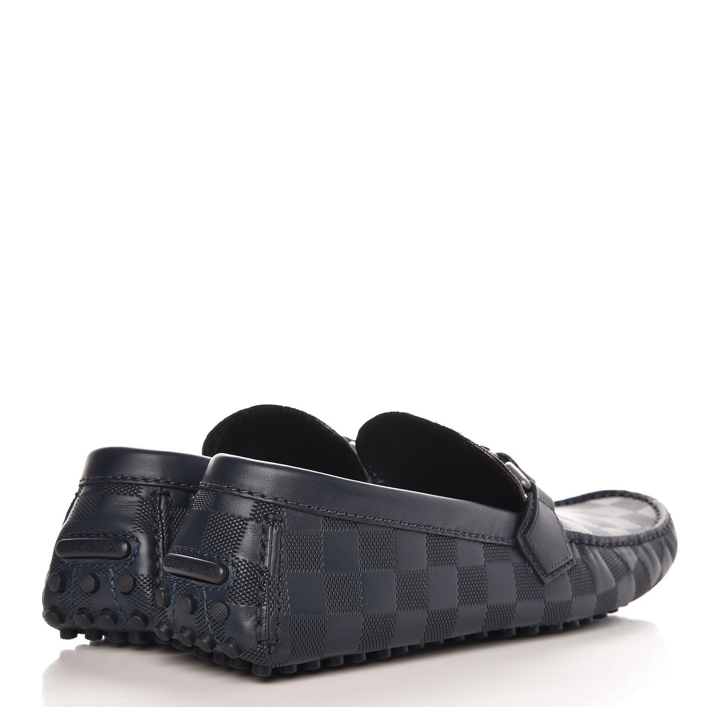 Mens Damier Infini Hockenheim Moccasin Loafers 6 Cosmos