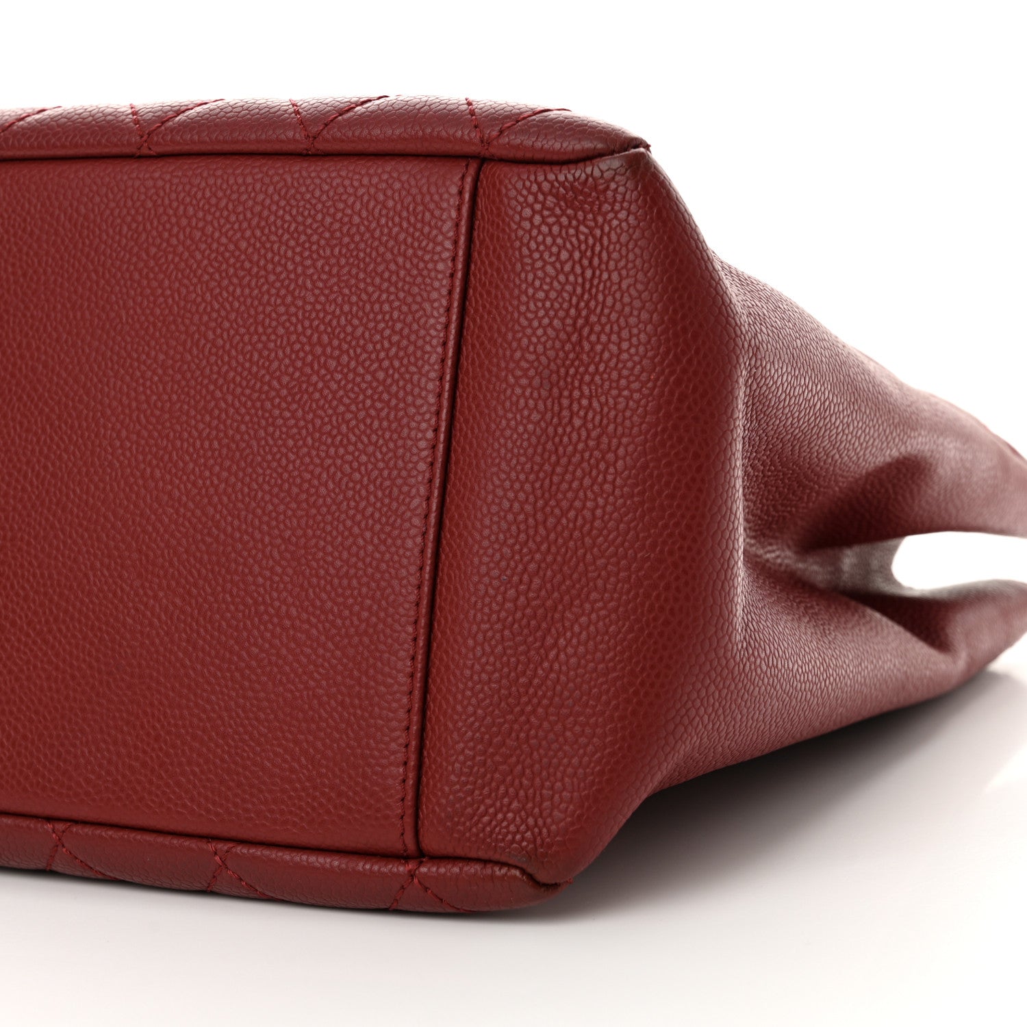 Chanel Caviar Quilted Grand Shopping Tote GST Red 10 of 15