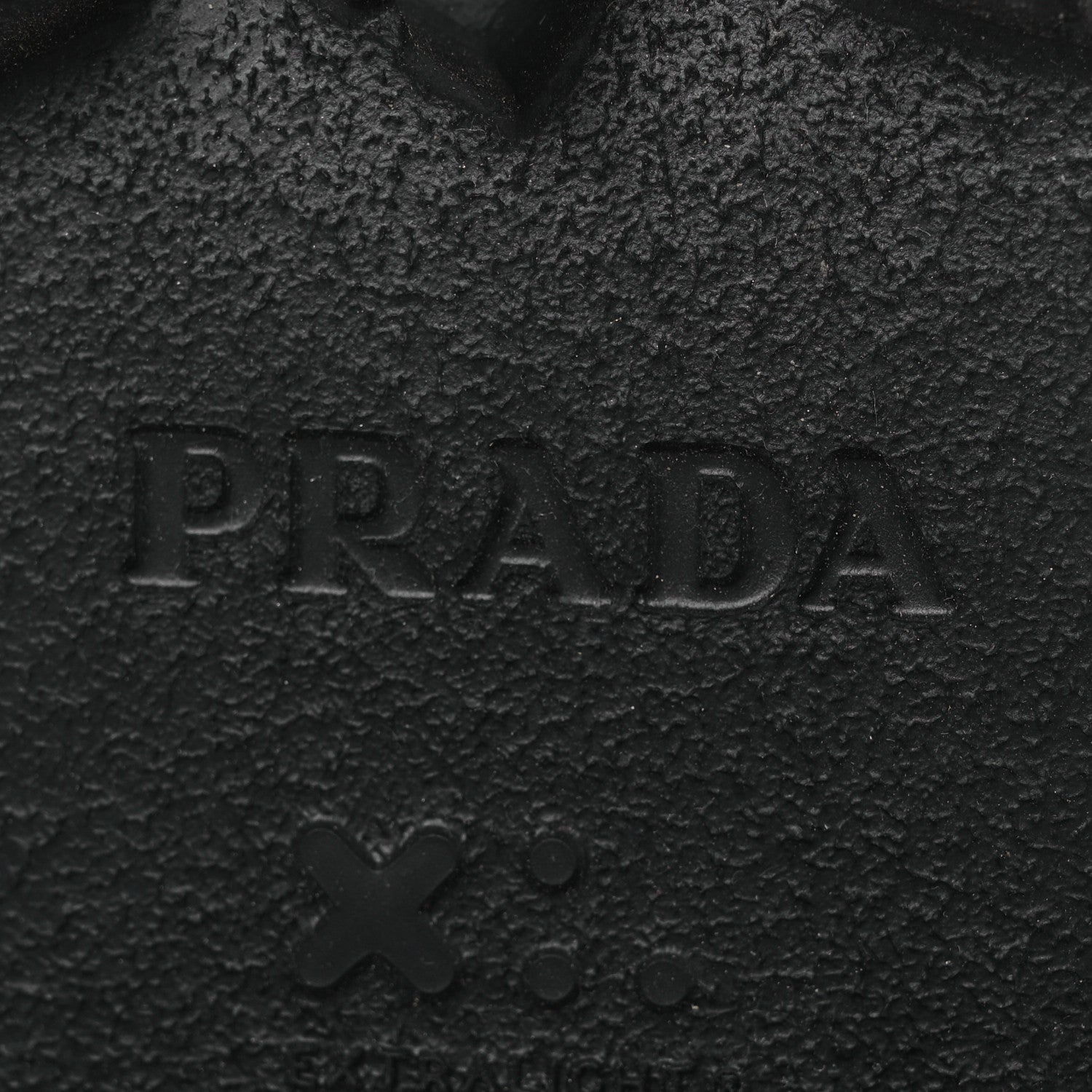Prada Spazzolato Rois Nylon Metal Triangle Logo Monolith Pouch Pocket 55mm Boots 37 Black 8 of 12