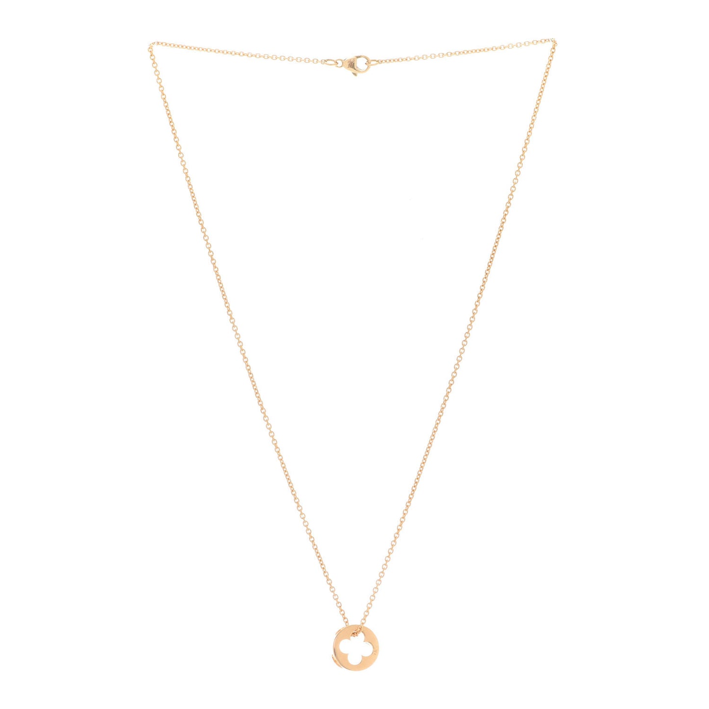 18K Yellow Gold Empreinte Pendant Necklace