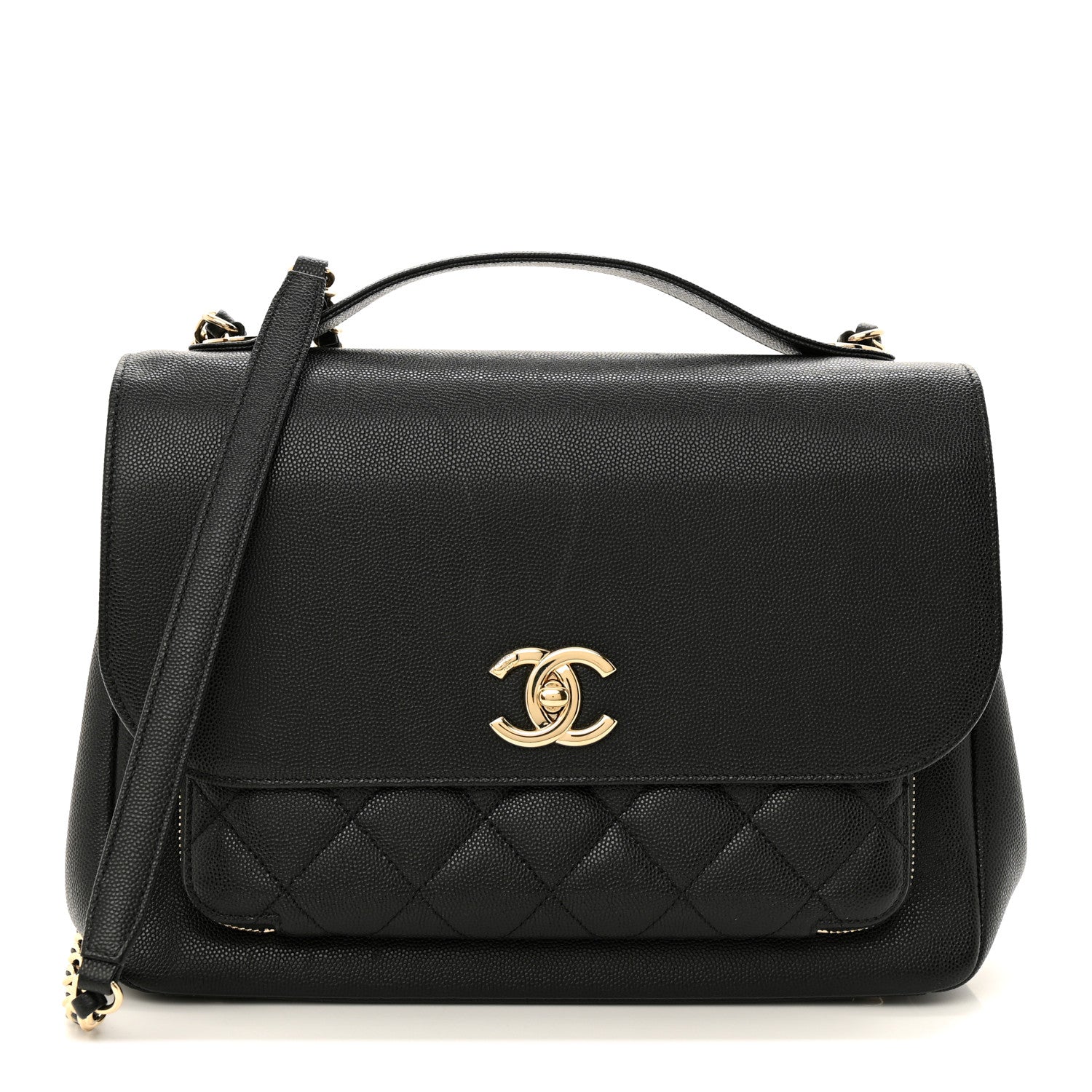 Chanel Caviar Quilted Large Business Affinity Flap Black 1 of 10