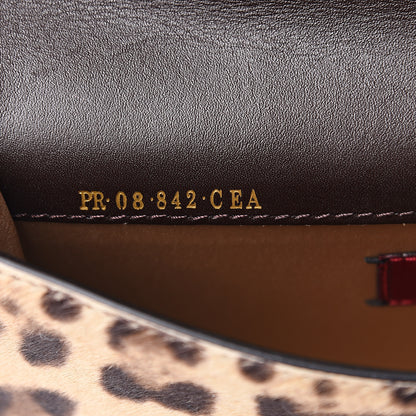 Valentino Garavani Calf Hair Leopard Print Rockstud Wristlet 6 of 13