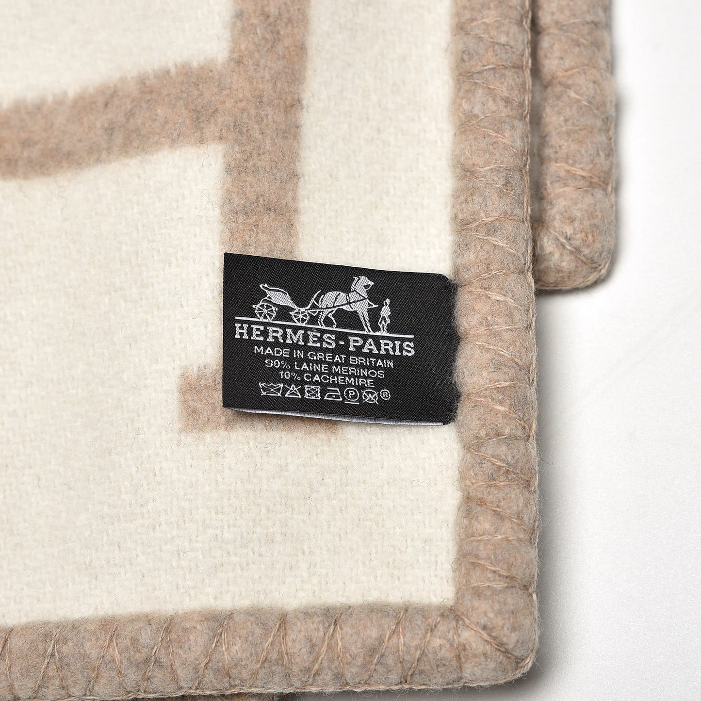 Wool Cashmere Avalon III Blanket Coco Camomille