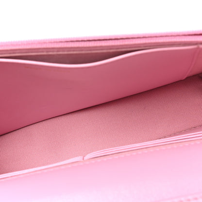Chanel Lambskin Quilted Secret CC Wallet On Chain WOC Pink 5 of 10