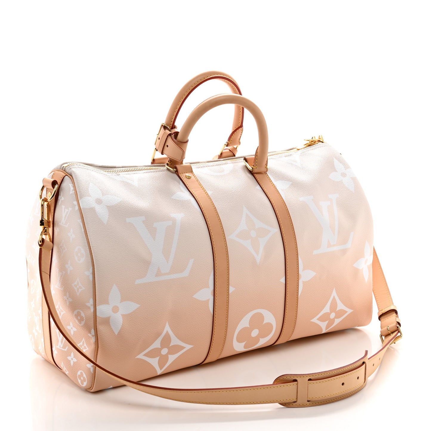 Monogram Giant By The Pool Keepall Bandouliere 45 Brume