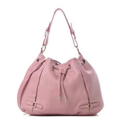 MCM Calfskin Ottomar Drawstring Shoulder Bag Pink 1 of 18