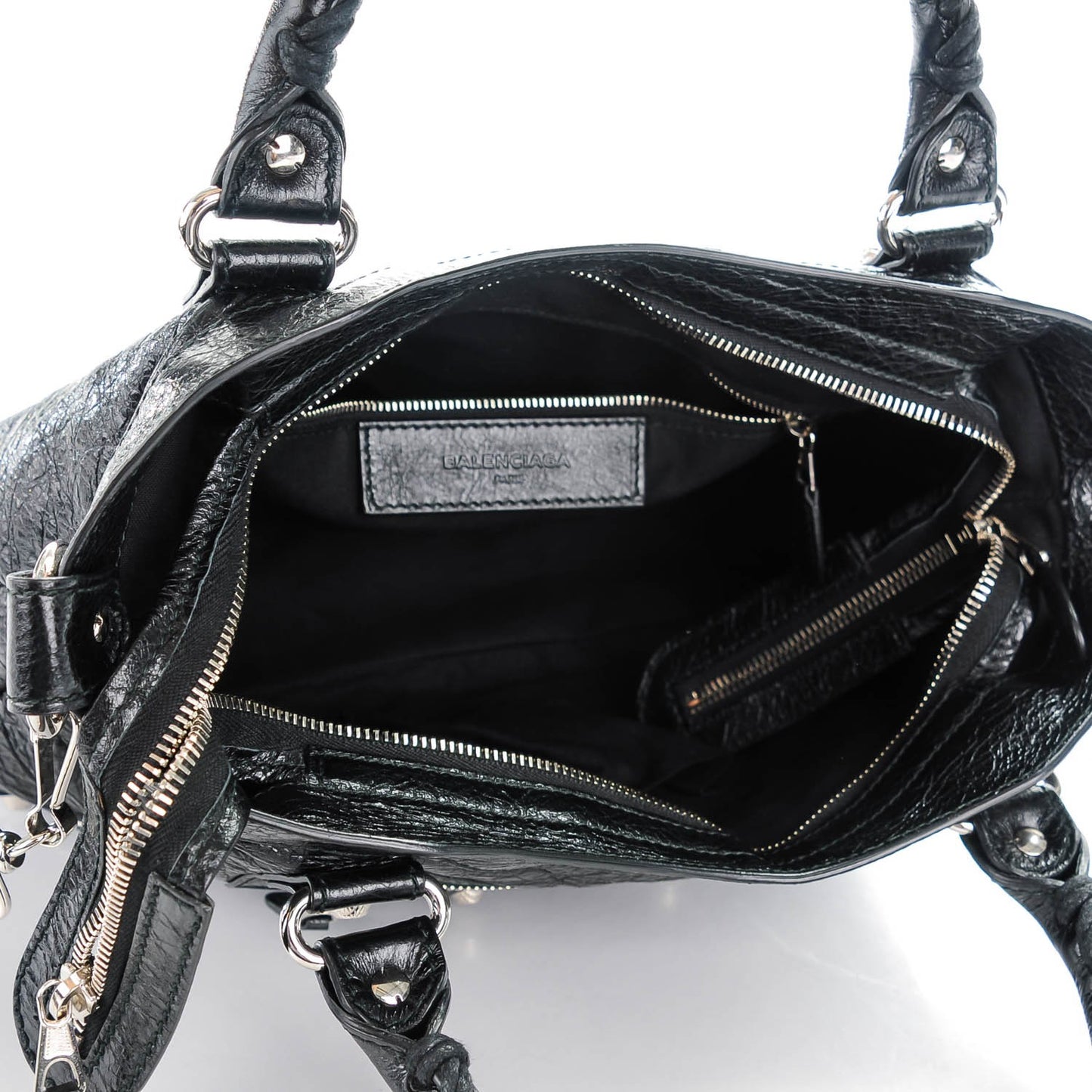 Agneau Giant 12 Silver Hardware Town Black