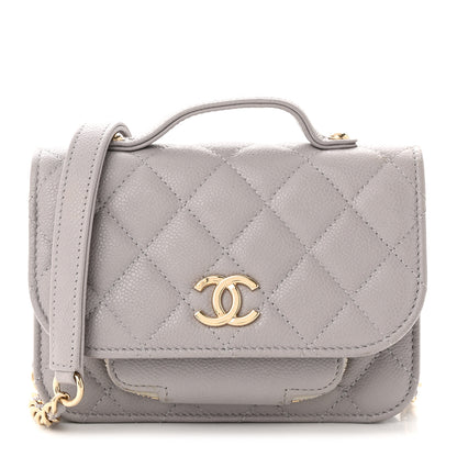 Chanel Caviar Quilted Mini Business Affinity Flap Grey 1 of 13