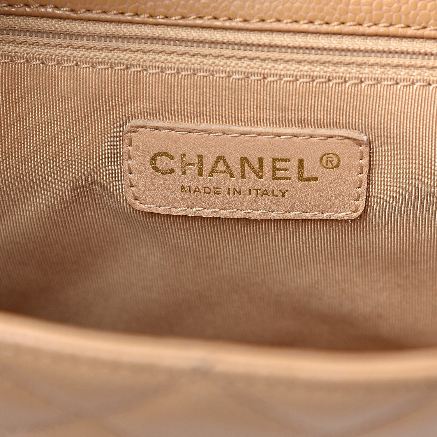 Chanel Caviar Quilted Petit Shopping Tote PST Dark Beige 5 of 17
