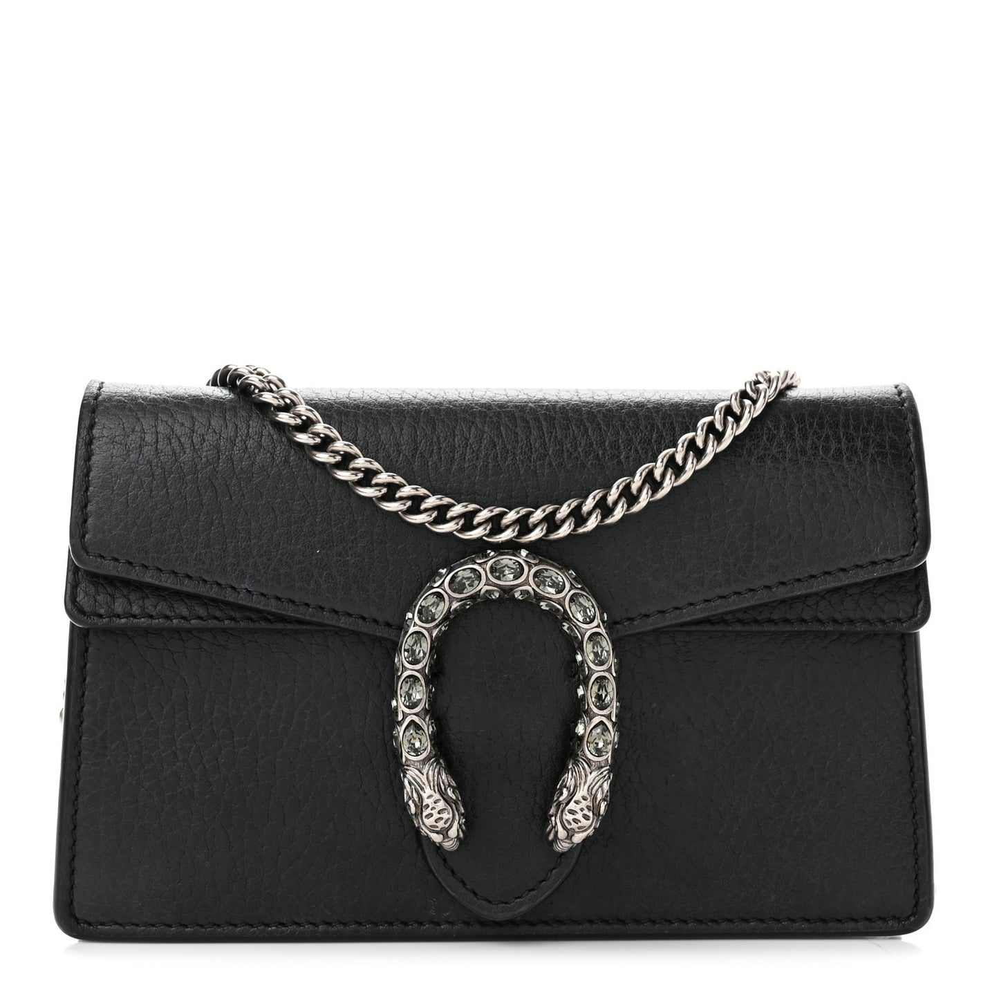 Calfskin Super Mini Dionysus Shoulder Bag Black