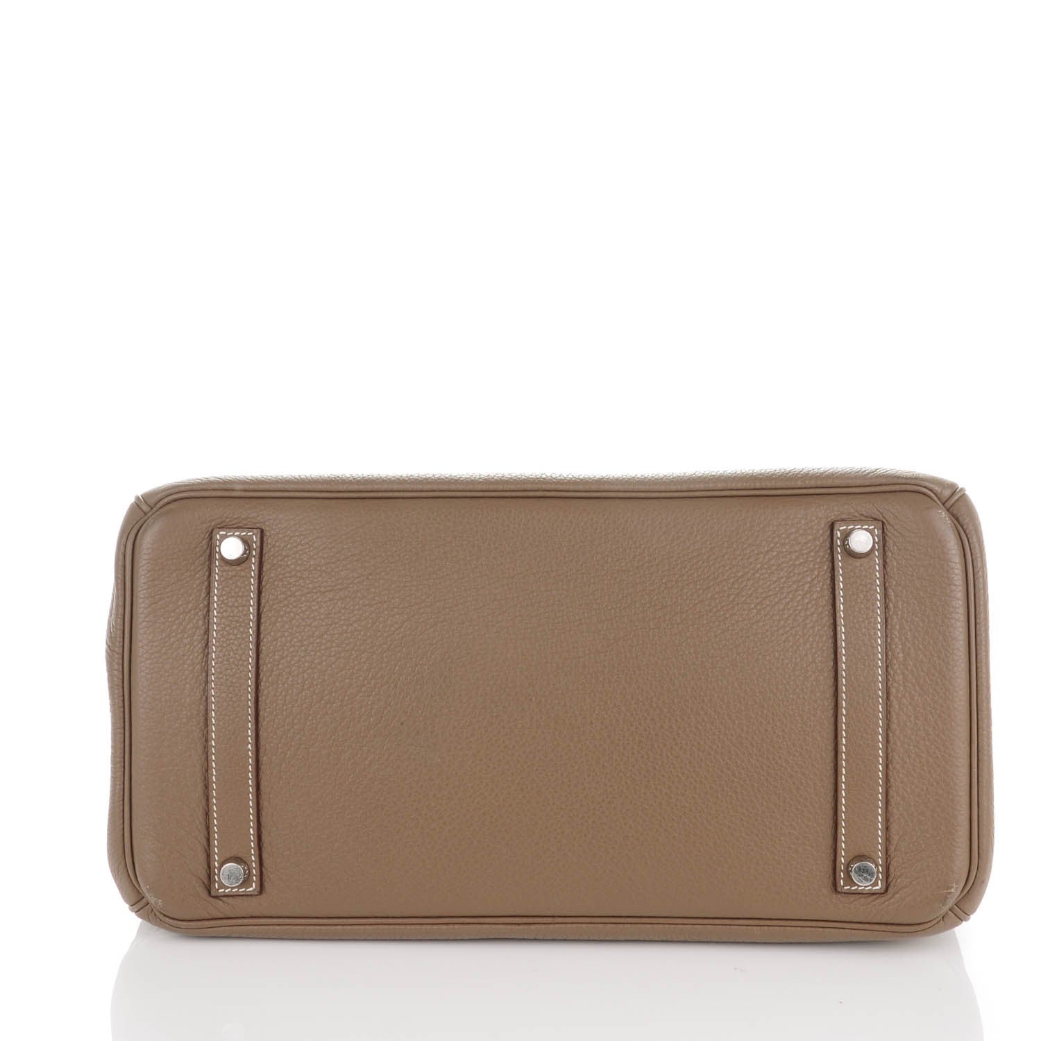 Hermes Taurillon Clemence Birkin 35 Etoupe 6 of 20