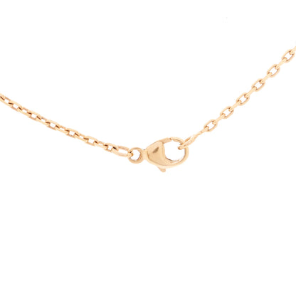 Hermes Lacquered Gold Mini Pop H Pendant Necklace Rose Dragee 4 of 6