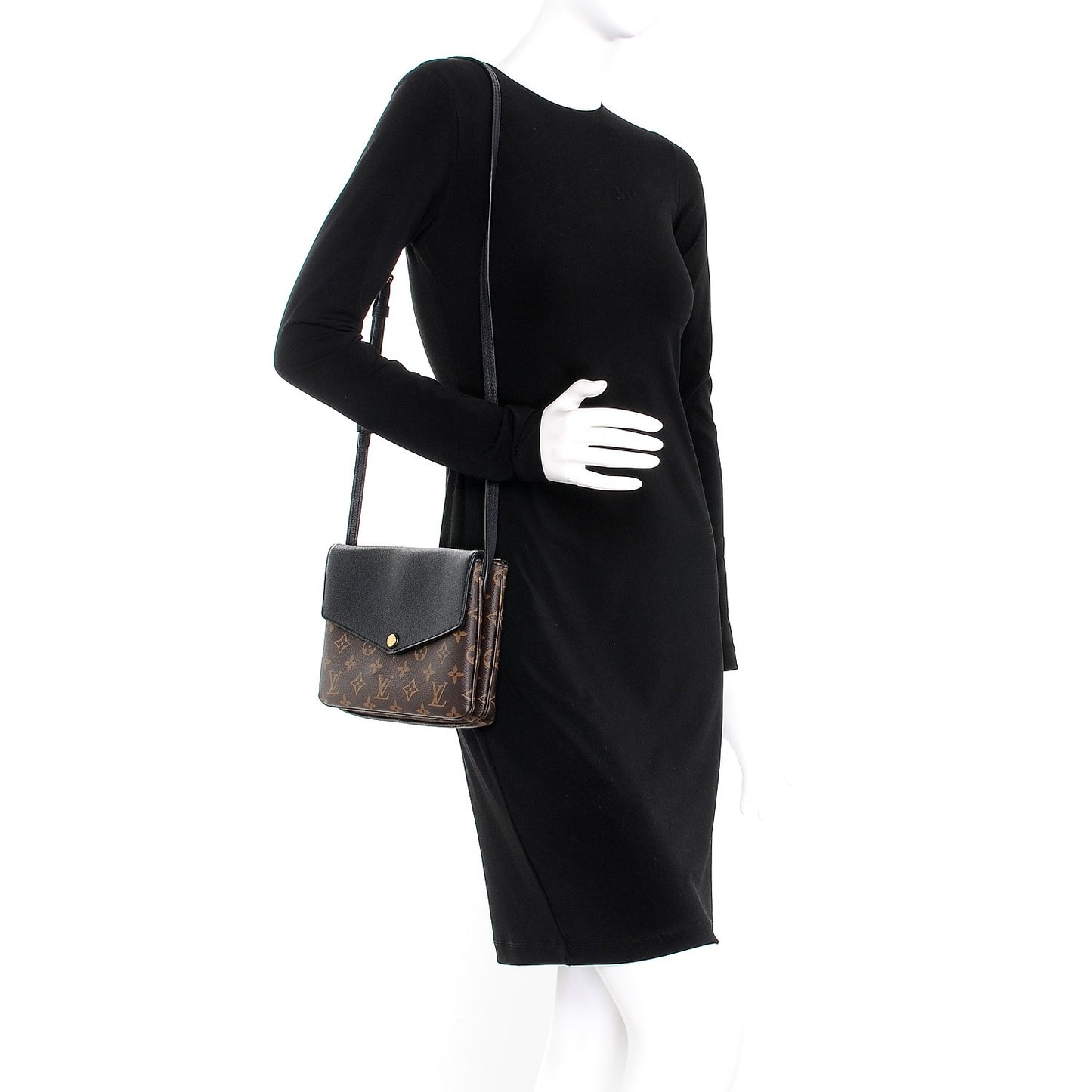 Monogram Twice Pochette Black