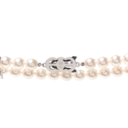 Mikimoto 18K White Gold Akoya Pearl 6.5-7mm Strand Necklace 60 5 of 6