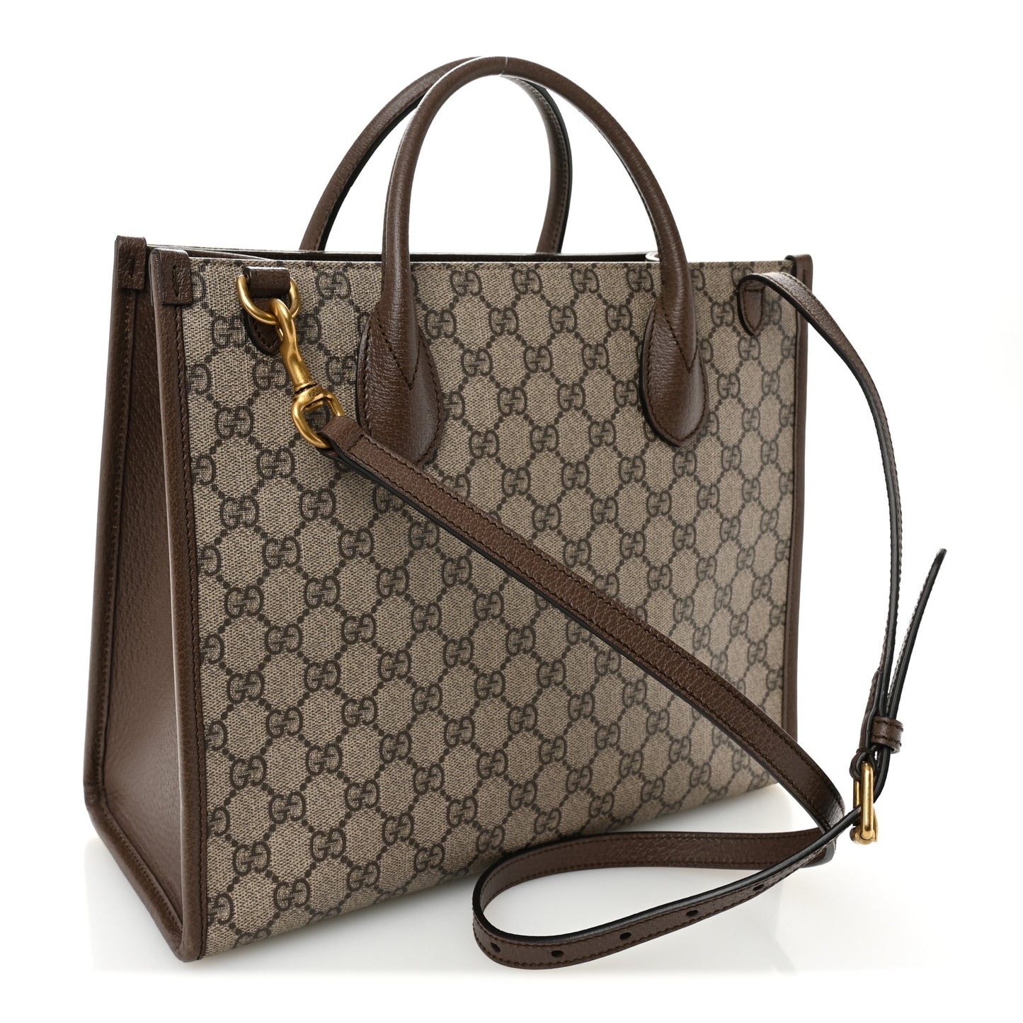 X DISNEY GG Supreme Monogram Donald Duck Retro Interlocking G Tote Bag Beige Multicolor New Acero